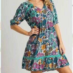 Floral V-Neck Dress